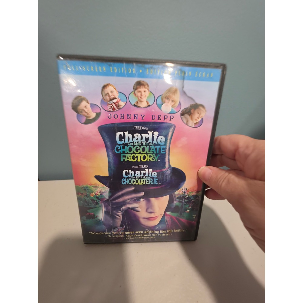 Charlie and the Chocolate Factory DVD 2005 Tim Burton Johnny Depp Full Screen